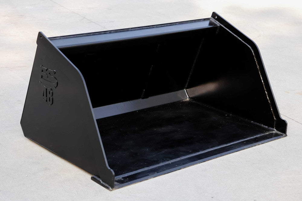 Express Steel | Snow/Mulch Bucket | Model Toro Dingo | SKU ES-TDSMB-0048 | Width 48" | Hydraulic Flow 10 To 20 GPM | For Mini Skid Steers