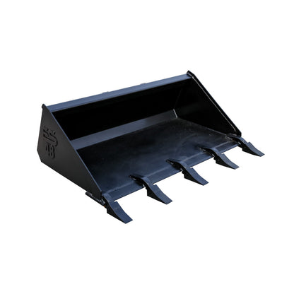 Express Steel | Tooth Bucket | Model 48" Toro Dingo | SKU ES-TDTB-0048 | Width 48" | Hydraulic Flow 0 To 25 GPM | For Mini Skid Steers & Compact Loaders