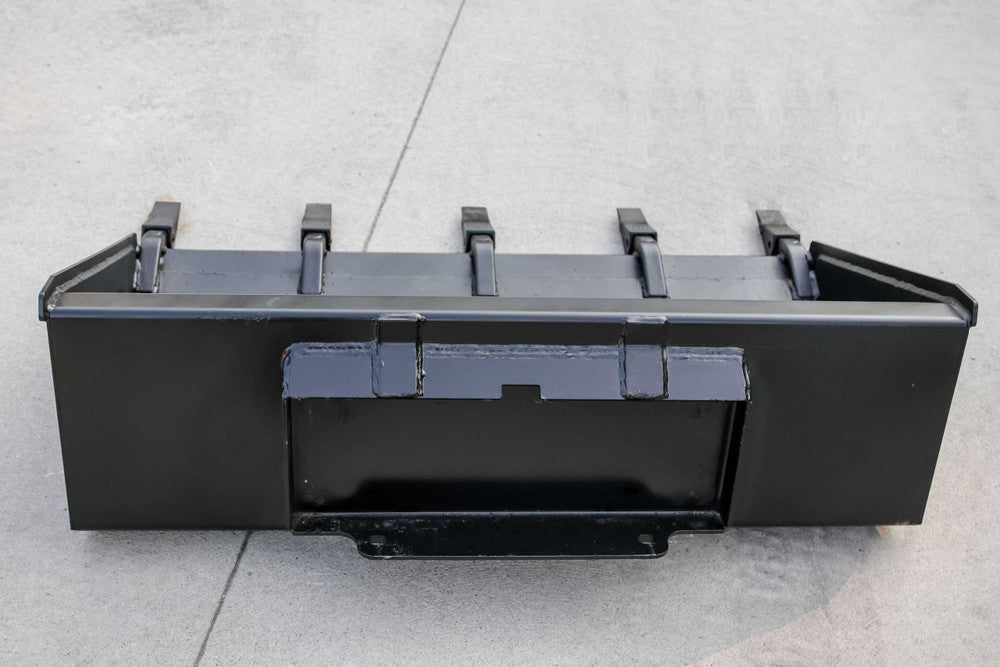 Express Steel | Tooth Bucket | Model 48" Toro Dingo | SKU ES-TDTB-0048 | Width 48" | Hydraulic Flow 0 To 25 GPM | For Mini Skid Steers & Compact Loaders