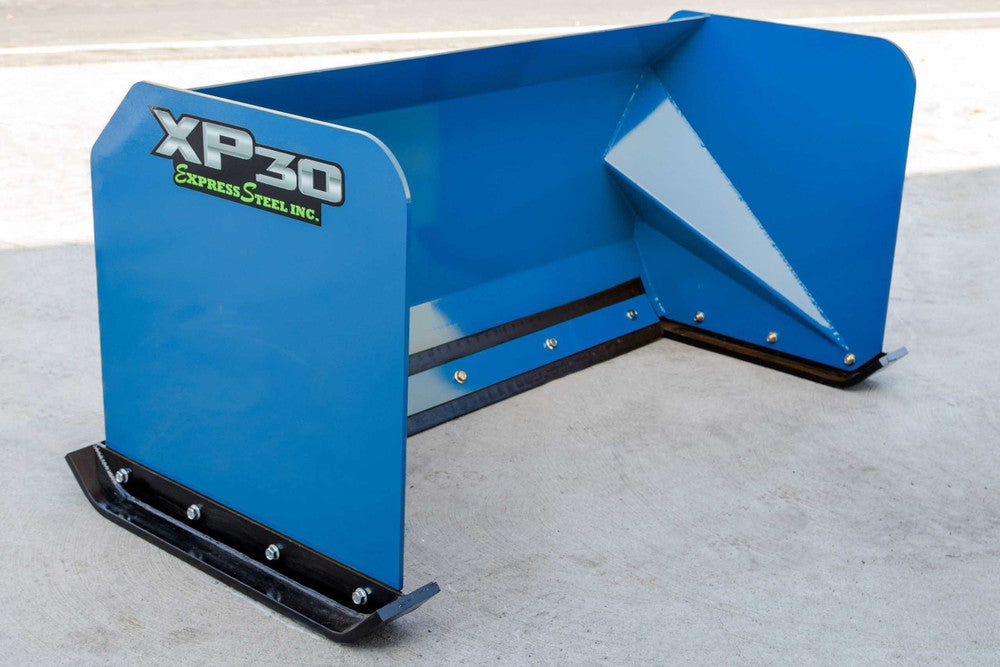 Express Steel | Snow Pusher | Model 5′ XP30 | SKU ES93005 | Width 60" | Hydraulic Flow 0 To 25 GPM | Horsepower 25+ HP | For Mini & Full Size Skid Steers, Tractors & Loaders