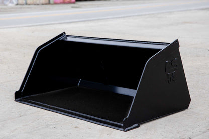 Express Steel | Snow/Mulch Bucket | Model Mini Bobcat | SKU ES-MBSMB-0054 | Width 54" | Hydraulic Flow 10 To 20 GPM | For Mini Skid Steers