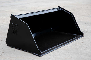 Express Steel Mini Bobcat Snow/Mulch Bucket | Width 54" | 10-20 GPM | For Mini Skid Steers