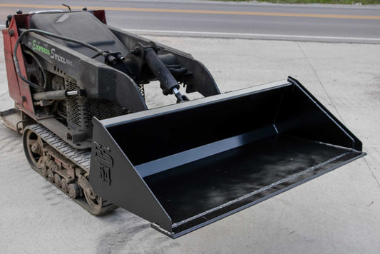 Express Steel | Smooth Bucket | Model Toro Dingo | SKU ES-TDSB-0054 | Width 54" | Hydraulic Flow 0 To 25 GPM | For Mini Skid Steers