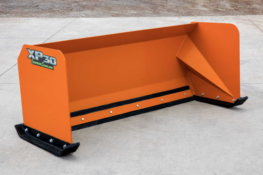 Express Steel | Snow Pusher | Model 6′ XP30 | SKU ES93006 | Width 72" | Hydraulic Flow 20 To 35 GPM | Horsepower 30+ HP | For Skid Steers, Tractors & Loaders