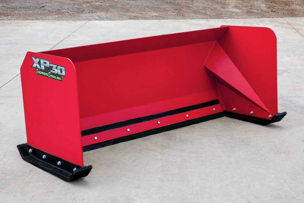 Express Steel | Snow Pusher | Model 6′ XP30 | SKU ES93006 | Width 72" | Hydraulic Flow 20 To 35 GPM | Horsepower 30+ HP | For Skid Steers, Tractors & Loaders