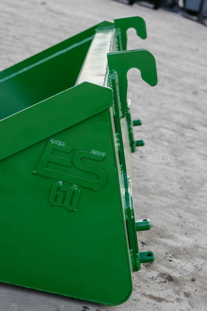 Express Steel | Smooth Bucket | Model 60" John Deere | SKU ES-JDSB-0060 | Width 60" | Horsepower Up to 50 HP | For Tractors & Loaders