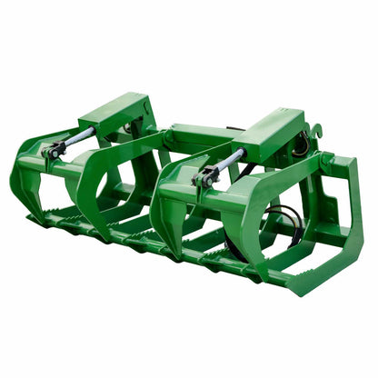 Express Steel | Root Grapple | Model 60" John Deere Two-Cylinder | SKU ES21010 | Opening Width 32” front & 37” center | Horsepower Up to 50 HP | Hydraulic Flow 0 To 25 GPM | For Tractors & Loaders