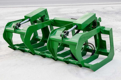 Express Steel | Root Grapple | Model 60" John Deere Two-Cylinder | SKU ES21010 | Opening Width 32” front & 37” center | Horsepower Up to 50 HP | Hydraulic Flow 0 To 25 GPM | For Tractors & Loaders