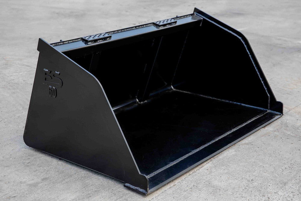 Express Steel | Snow/Mulch Bucket | SKU ES-STSMB-0060 | Width 60" | Hydraulic Flow 0 To 25 GPM | For Skid Steers