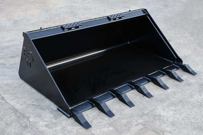 Express Steel | Standard Tooth Bucket | SKU ES-STTB-0060 | Width 60" | Hydraulic Flow 0 To 25 GPM | For Skid Steers