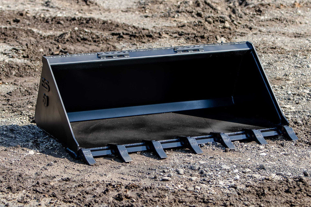Express Steel | Standard Tooth Bucket | SKU ES-STTB-0060 | Width 60" | Hydraulic Flow 0 To 25 GPM | For Skid Steers