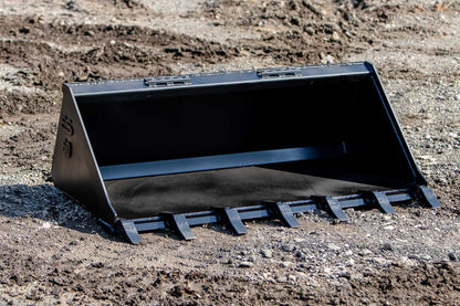 Express Steel | Standard Tooth Bucket | SKU ES-STTB-0060 | Width 60" | Hydraulic Flow 0 To 25 GPM | For Skid Steers