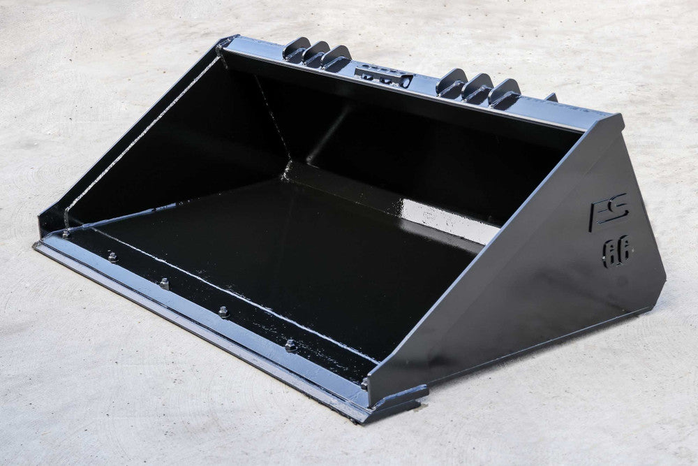 Express Steel | Heavy Duty Smooth Bucket | SKU ES-HDSB-0066 | Width 66" | Hydraulic Flow 15 To 25 GPM | For Skid Steers