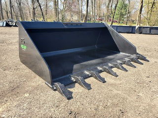 Express Steel 5.5' Heavy Duty Tooth Bucket | Width 66" | 15-25 GPM | For Skid Steers
