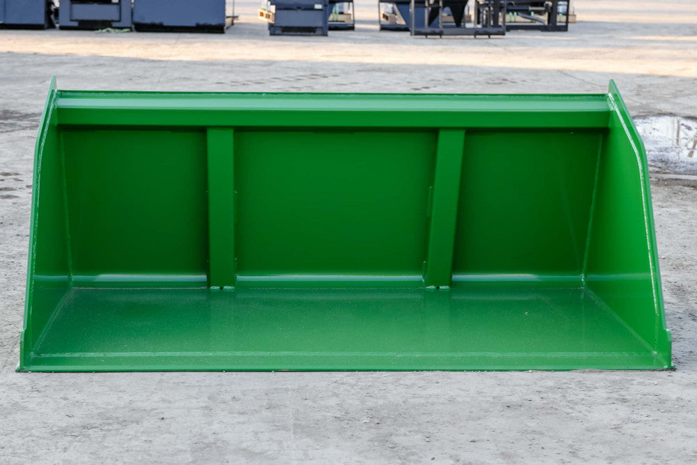 Express Steel | Snow/Mulch Bucket | SKU ES-STSMB-0066-JDMG | Width 66" | Horsepower Up to 65 HP | For Tractors