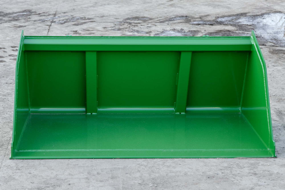 Express Steel | Snow/Mulch Bucket | SKU ES-STSMB-0066-JDMG | Width 66" | Horsepower Up to 65 HP | For Tractors