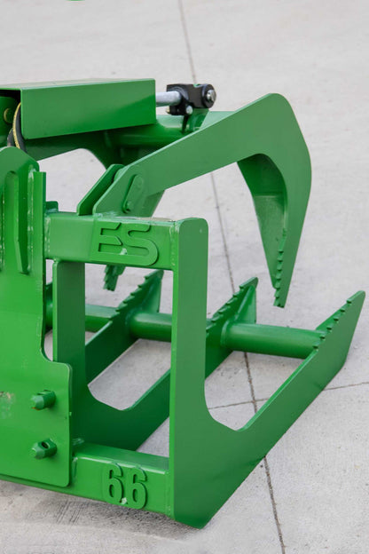 Express Steel | Root Grapple | Model 66" John Deere | SKU ES21020 | Width 66" | Hydraulic Flow 15 To 25 GPM | Horsepower Up to 50 HP | For Tractors & Loaders
