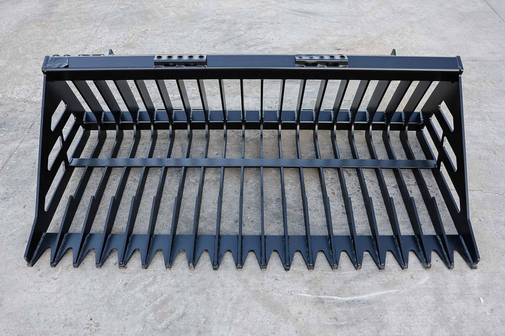 Express Steel | Rock Bucket | SKU ES30010 | Width 66" | Hydraulic Flow 20 To 35 GPM | For Skid Steers