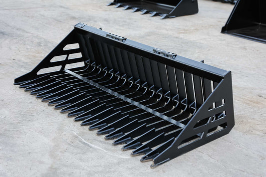 Express Steel Rock Bucket | SKU ES30010 | Width 66" | Hydraulic Flow 15–25 GPM | For Skid Steers