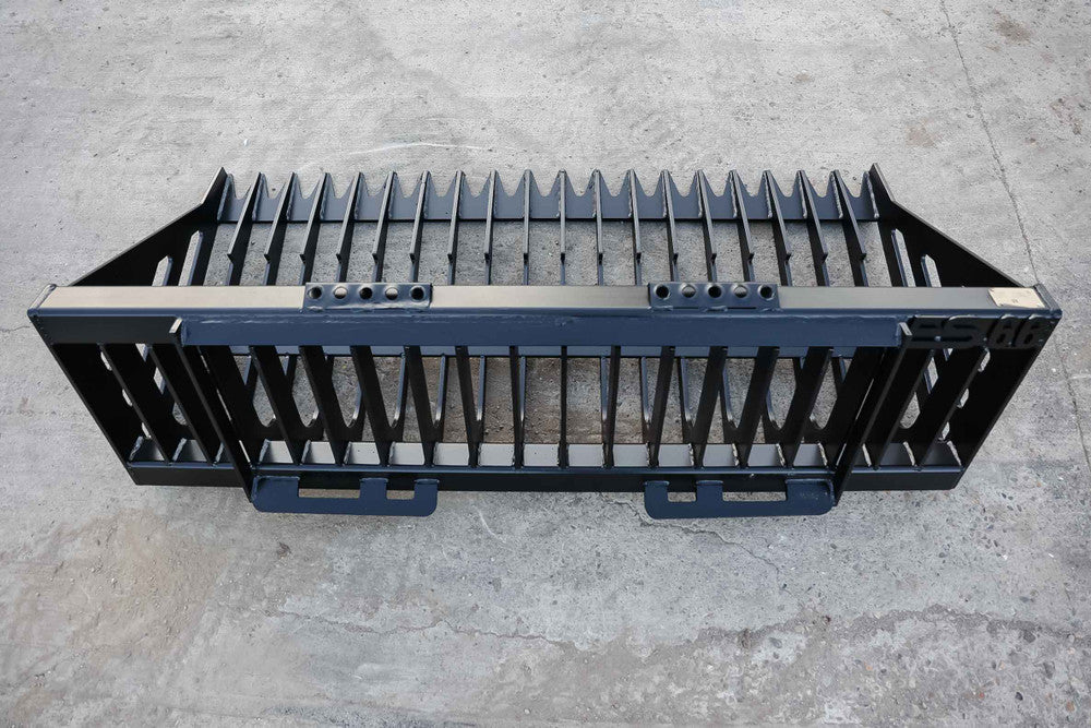 Express Steel | Rock Bucket | SKU ES30010 | Width 66" | Hydraulic Flow 20 To 35 GPM | For Skid Steers