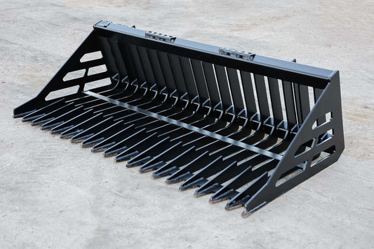 Express Steel | Rock Bucket | SKU ES30010 | Width 66" | Hydraulic Flow 20 To 35 GPM | For Skid Steers