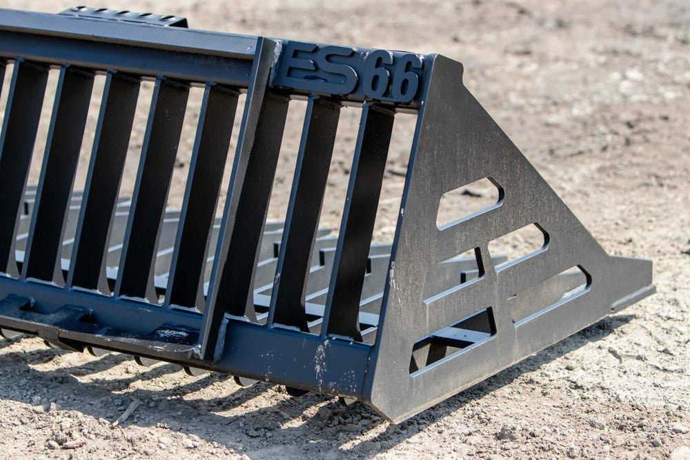 Express Steel | Rock Bucket | SKU ES30010 | Width 66" | Hydraulic Flow 20 To 35 GPM | For Skid Steers