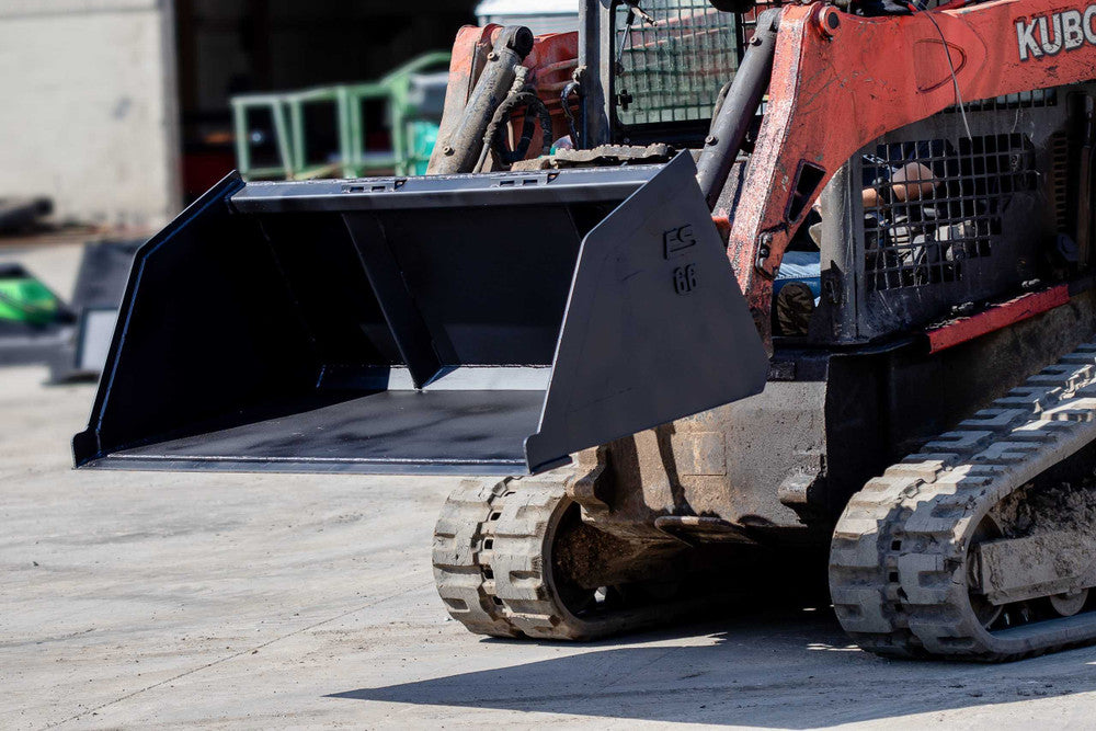 Express Steel | Snow/Mulch Bucket | SKU ES-STSMB-0066 | Width 66" | Hydraulic Flow 0 To 25 GPM | For Skid Steers