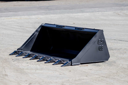 Express Steel | Standard Tooth Bucket | SKU ES-STTB-0066 | Width 66" | Hydraulic Flow 0 To 25 GPM | For Skid Steers