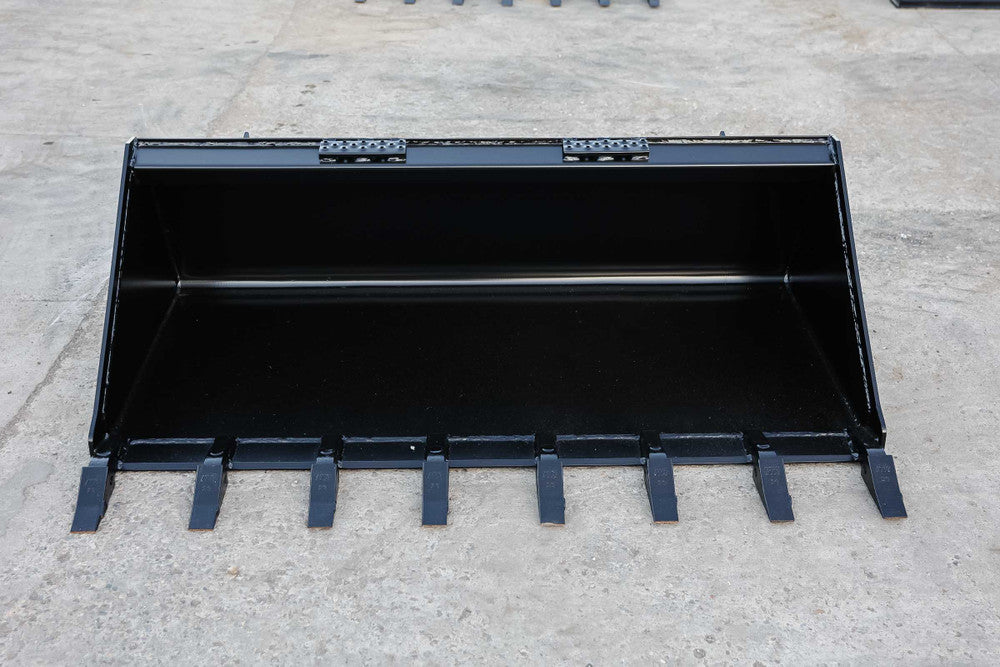 Express Steel | Standard Tooth Bucket | SKU ES-STTB-0066 | Width 66" | Hydraulic Flow 0 To 25 GPM | For Skid Steers