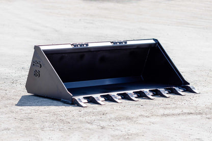 Express Steel | Standard Tooth Bucket | SKU ES-STTB-0066 | Width 66" | Hydraulic Flow 0 To 25 GPM | For Skid Steers