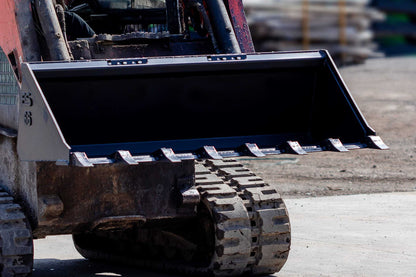 Express Steel | Standard Tooth Bucket | SKU ES-STTB-0066 | Width 66" | Hydraulic Flow 0 To 25 GPM | For Skid Steers