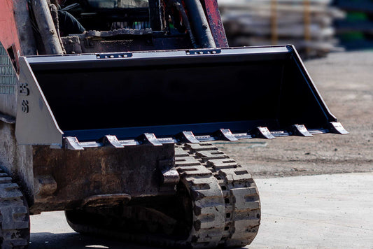 Express Steel | Standard Tooth Bucket | SKU ES-STTB-0066 | Width 66" | Hydraulic Flow 0 To 25 GPM | For Skid Steers