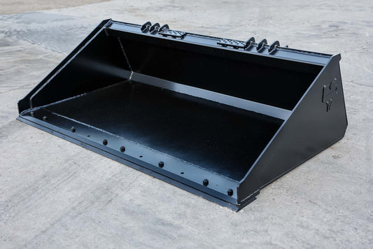 Express Steel | Heavy Duty Smooth Bucket | SKU ES-HDSB-0072 | Width 72" | Hydraulic Flow 17 To 25 GPM | For Skid Steers