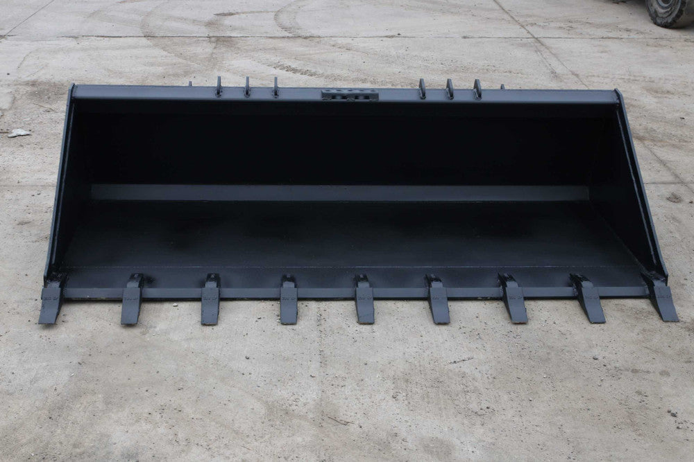 Express Steel | Heavy Duty Tooth Bucket | SKU ES-HDTB-0072 | Width 72" | Hydraulic Flow 18 To 25 GPM | For Skid Steers