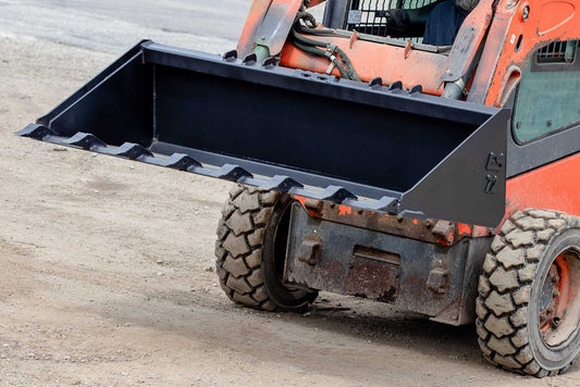 Express Steel | Heavy Duty Tooth Bucket | SKU ES-HDTB-0072 | Width 72" | Hydraulic Flow 18 To 25 GPM | For Skid Steers