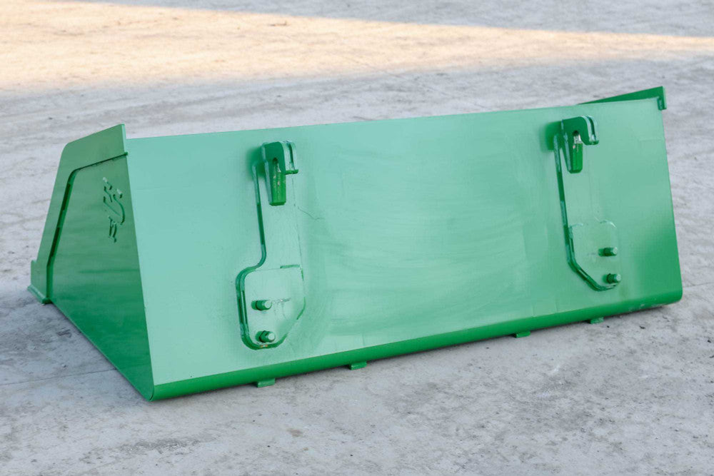 Express Steel | Snow/Mulch Bucket | Model 72" John Deere | SKU ES-STSMB-0072-JDMG | Width 72" | Horsepower Up to 65 HP | For Tractors