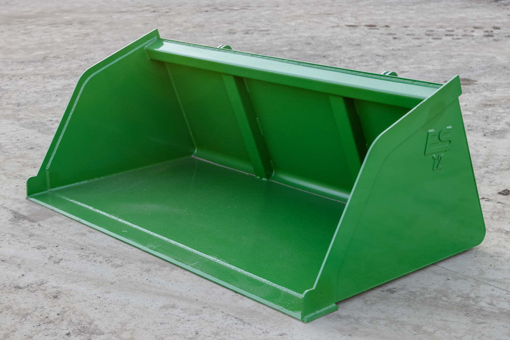 Express Steel | Snow/Mulch Bucket | Model 72" John Deere | SKU ES-STSMB-0072-JDMG | Width 72" | Horsepower Up to 65 HP | For Tractors