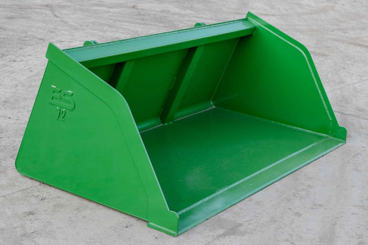 Express Steel | Snow/Mulch Bucket | Model 72" John Deere | SKU ES-STSMB-0072-JDMG | Width 72" | Horsepower Up to 65 HP | For Tractors