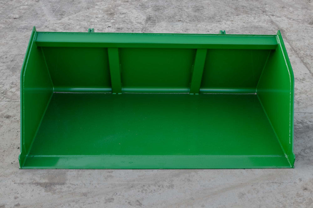 Express Steel | Snow/Mulch Bucket | Model 72" John Deere | SKU ES-STSMB-0072-JDMG | Width 72" | Horsepower Up to 65 HP | For Tractors