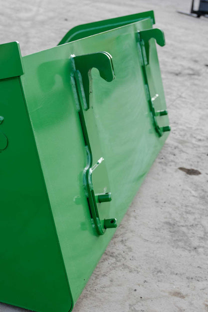 Express Steel | Snow/Mulch Bucket | Model 72" John Deere | SKU ES-STSMB-0072-JDMG | Width 72" | Horsepower Up to 65 HP | For Tractors