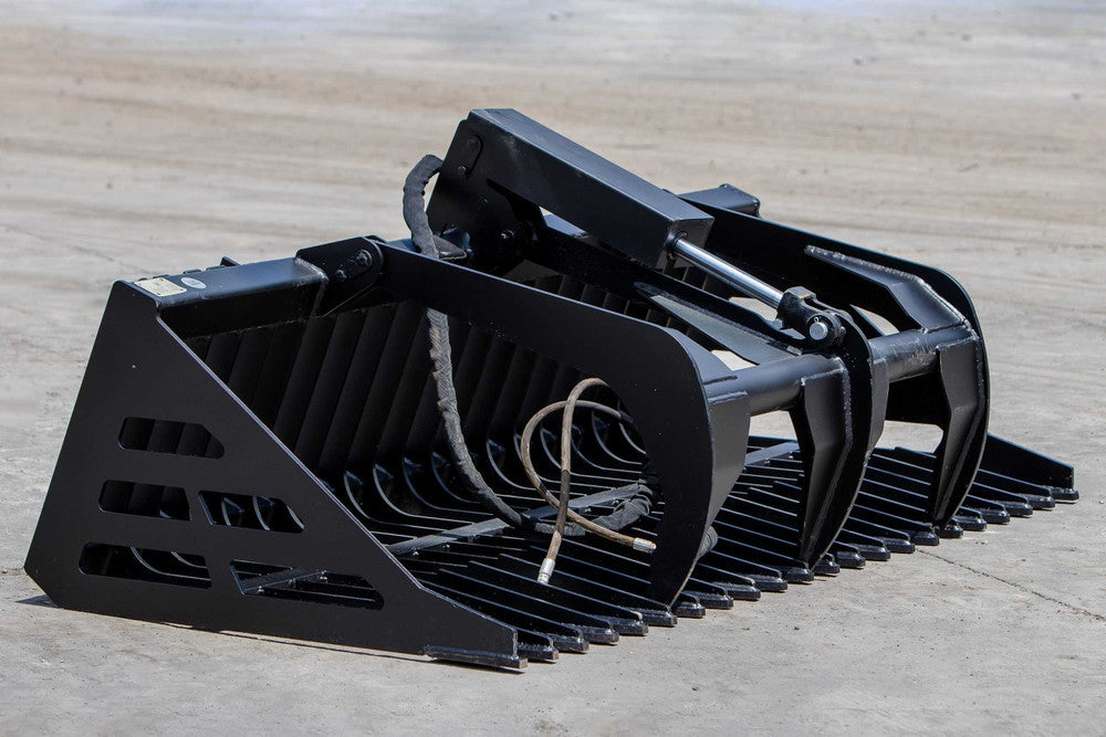 Express Steel | Rock Bucket Grapple | Model ES20230 | 36" Opening Width | Heavy-Duty Land Clearing & Material Handling | Hydraulic Flow 8 to 12 GPM | For Skid Steer