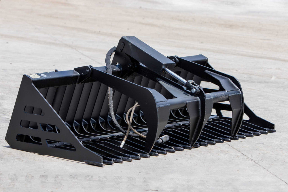Express Steel | Rock Bucket Grapple | Model ES20230 | 36" Opening Width | Heavy-Duty Land Clearing & Material Handling | Hydraulic Flow 8 to 12 GPM | For Skid Steer