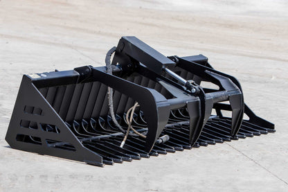 Express Steel | Rock Bucket Grapple | Model ES20230 | 36" Opening Width | Heavy-Duty Land Clearing & Material Handling | Hydraulic Flow 8 to 12 GPM | For Skid Steer