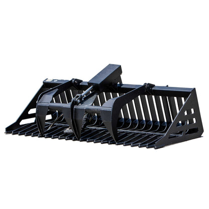 Express Steel | Rock Bucket Grapple | Model ES20230 | 36" Opening Width | Heavy-Duty Land Clearing & Material Handling | Hydraulic Flow 8 to 12 GPM | For Skid Steer