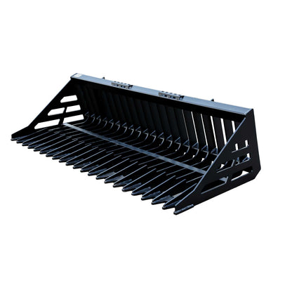 Express Steel | Heavy-Duty Rock Bucket | SKU ES30020 | Width 72" | Hydraulic Flow 18 To 25 GPM | For Skid Steer Loaders