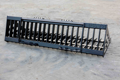 Express Steel | Heavy-Duty Rock Bucket | SKU ES30020 | Width 72" | Hydraulic Flow 18 To 25 GPM | For Skid Steer Loaders