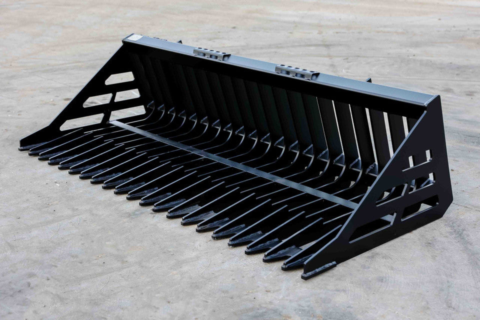 Express Steel Rock Bucket | SKU ES30020 | Width 72" |  Hydraulic Flow 15–25 GPM | For Skid Steers