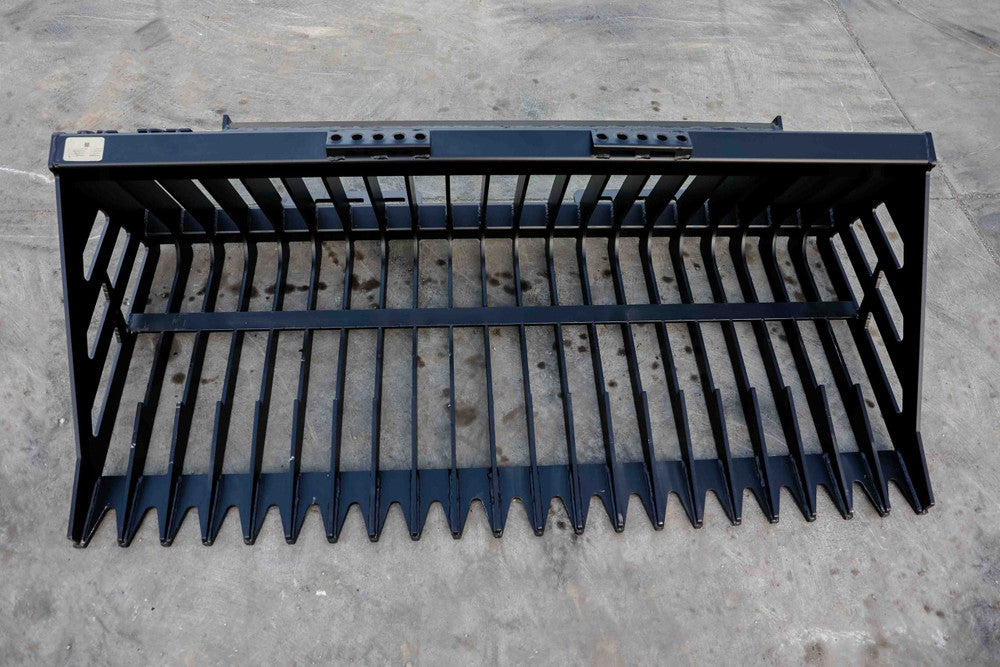Express Steel | Heavy-Duty Rock Bucket | SKU ES30020 | Width 72" | Hydraulic Flow 18 To 25 GPM | For Skid Steer Loaders