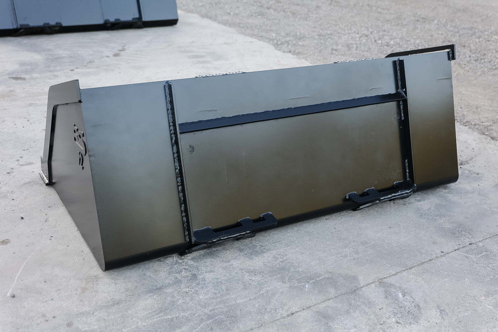 Express Steel | Snow/Mulch Bucket | SKU ES-STSMB-0072 | Width 72" | Hydraulic Flow 15 To 25 GPM | For Skid Steers