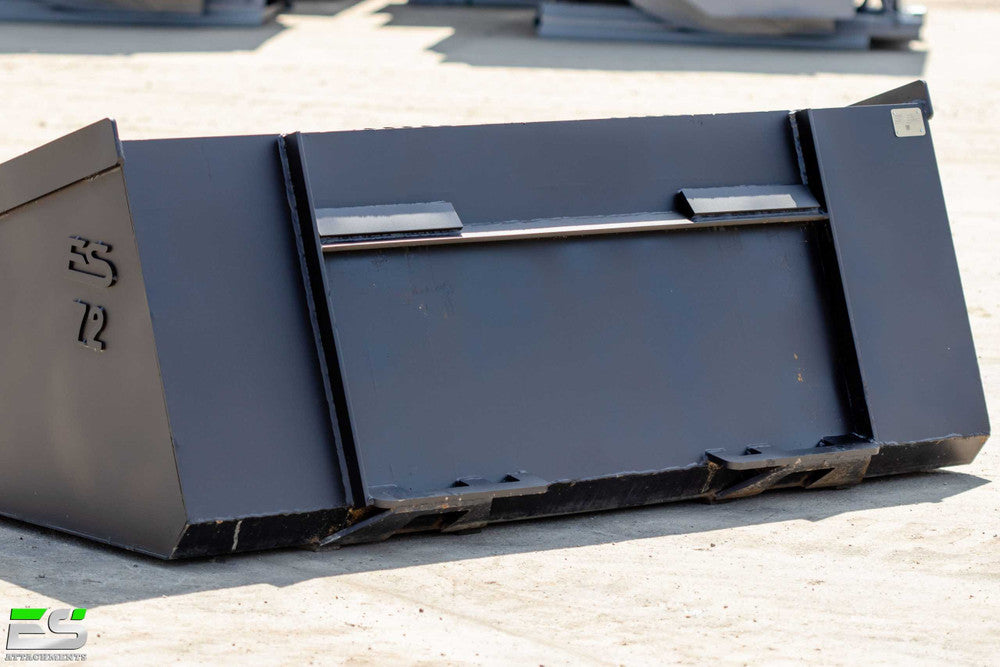 Express Steel | Snow/Mulch Bucket | SKU ES-STSMB-0072 | Width 72" | Hydraulic Flow 15 To 25 GPM | For Skid Steers
